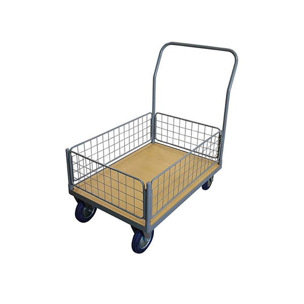 Chariot modulable avec bac grillagé charge max de 500kg