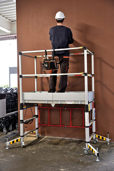 Echafaudage T Lescopique En Aluminium Anodis D Une Hauteur De Travail