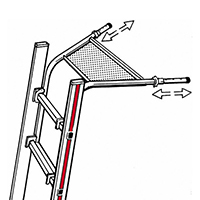 pied telescopique d'echelle