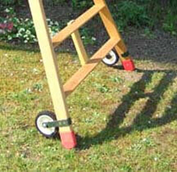 roues pour echelle fruitiere