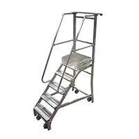 escabeau roulant compact