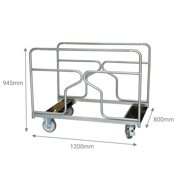 dimension chariot table 500kg
