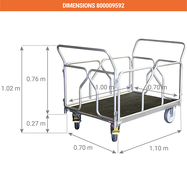 dimensions chariot manutention 800009592