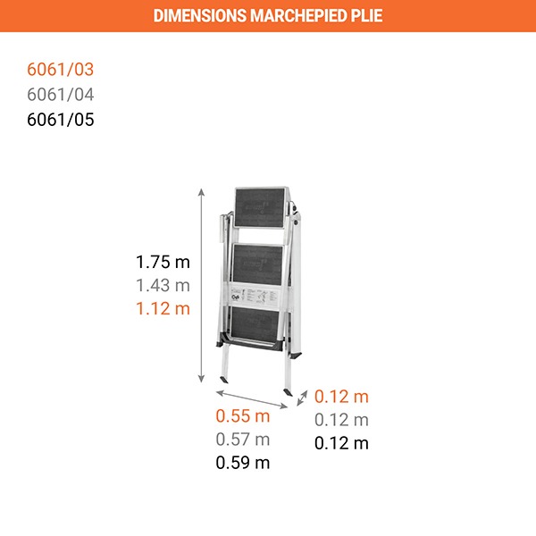 dimensions marchepied plie 6061