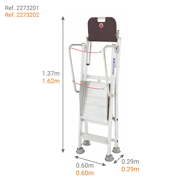schema escabeau rayonnage stabile evolution plie