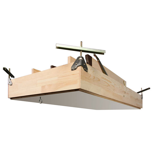 Echelle escamotable bois - Ouverture du plafond de 60 x 94cm