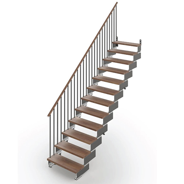 Escalier Droit en bois - Hauteur max. 3.74m - Largeur 85cm