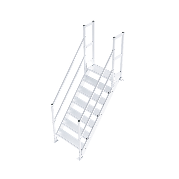 escalier industriel aluminium inclinaison 50