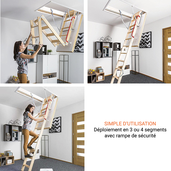 Escalier escamotable avec 1 rampe Hauteur max. sous plafond 3.05m — free download