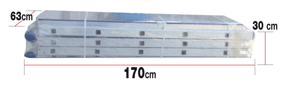 Aluminium Gerüst für Treppen modulierbar
