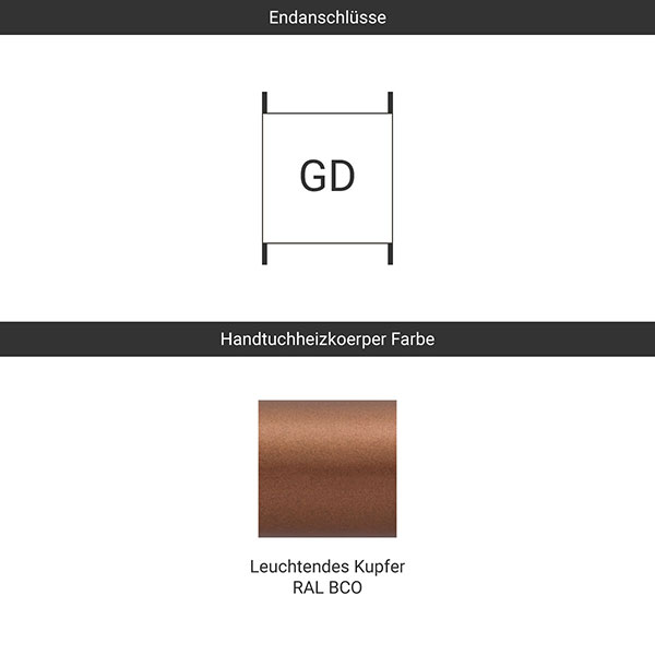 anschluss gd leuchtendes kupfer ral bco