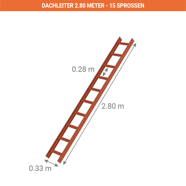 abmessungen dachleiter 2800