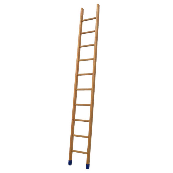 1x Dekorative braune Holzleiter als Hingucker ideal als Leiter 165cm