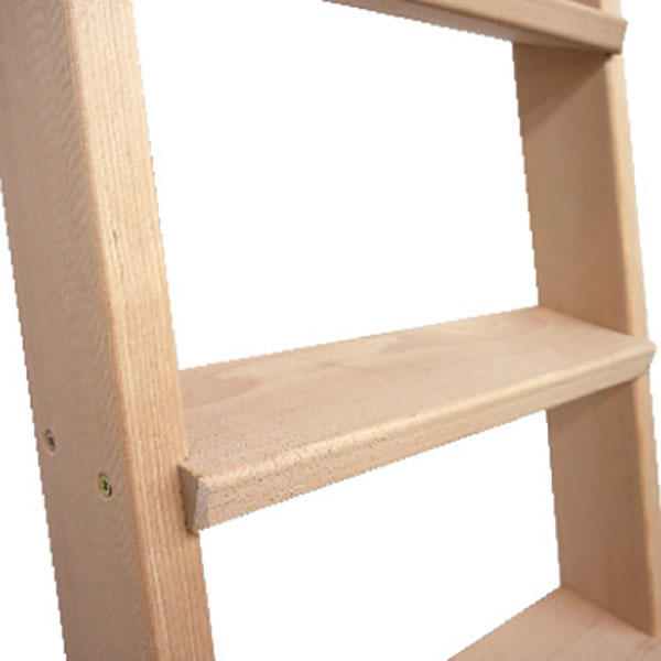 Holzleiter mit 11,5cm tiefen Stufen