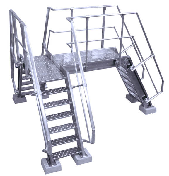 scala a ponte con piattaforma