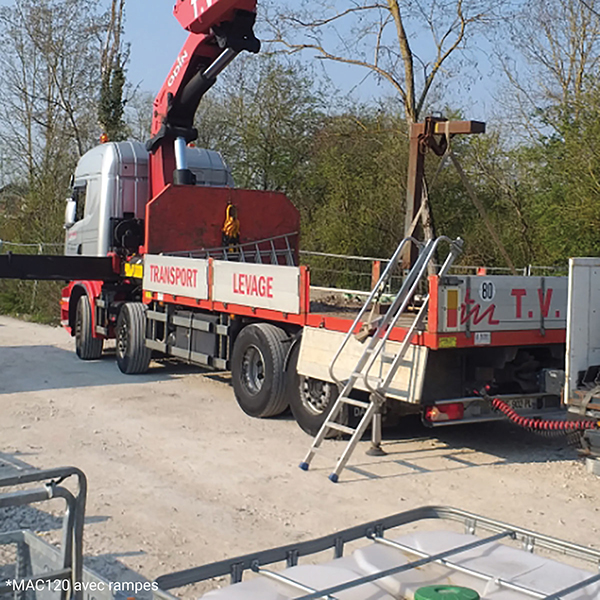 chargement camion echelle acces MAC SR