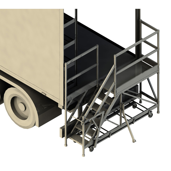 platefortme acces arriere camion