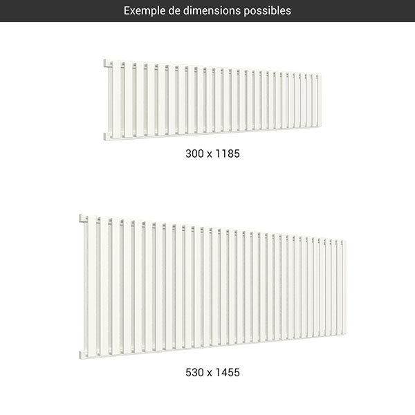 gamme seche serviettes orizzontale nemo blanc