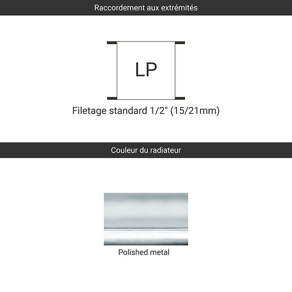 raccordement polished metal lp