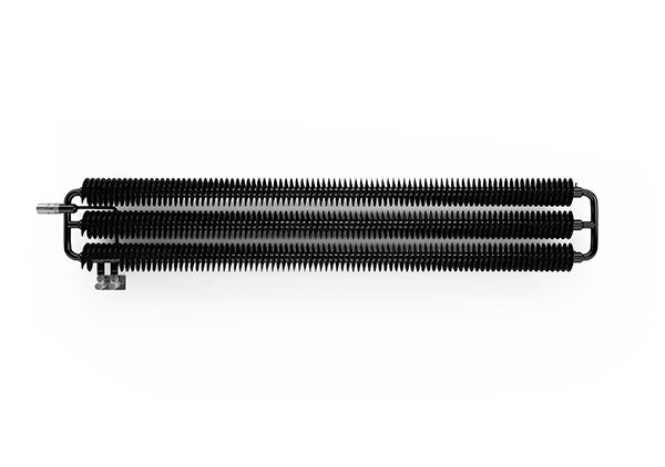 radiateur horizontal design noir metalique ribbon