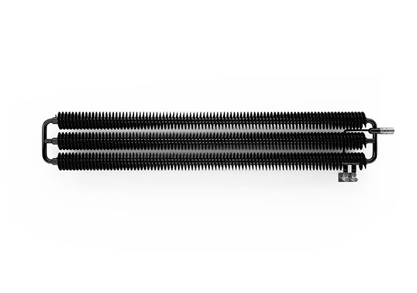 radiateur horizontal design noir metalique ribbon vp
