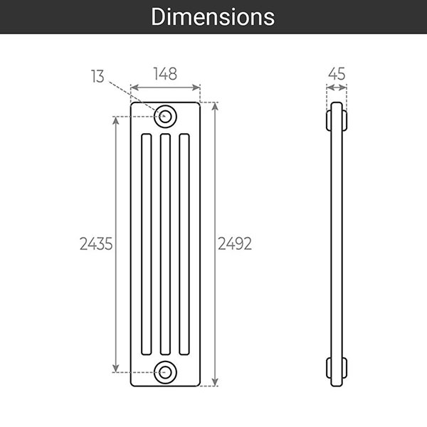 schema radiateur acier tubulaire 2492 4