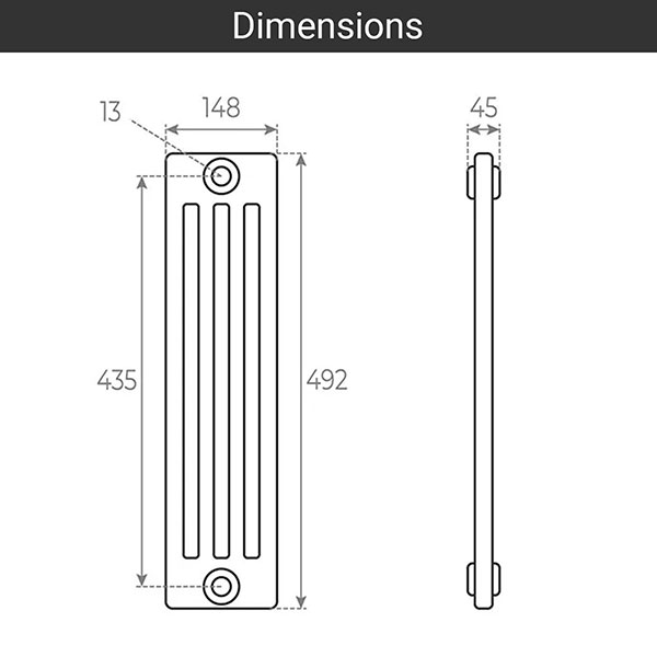 schema radiateur acier tubulaire 492 4