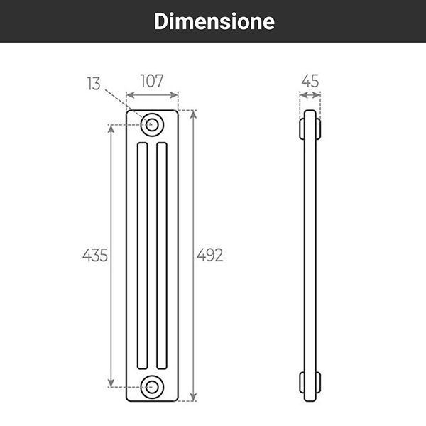 schema radiatore tubolare 492 3