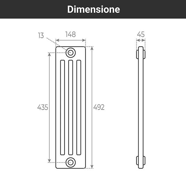 schema radiatore tubolare 492 4