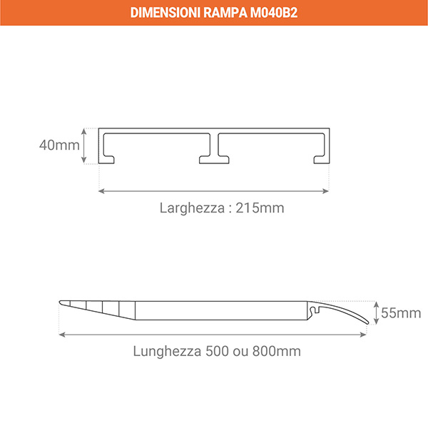 Rampa di carico per container portata massima 1250kg