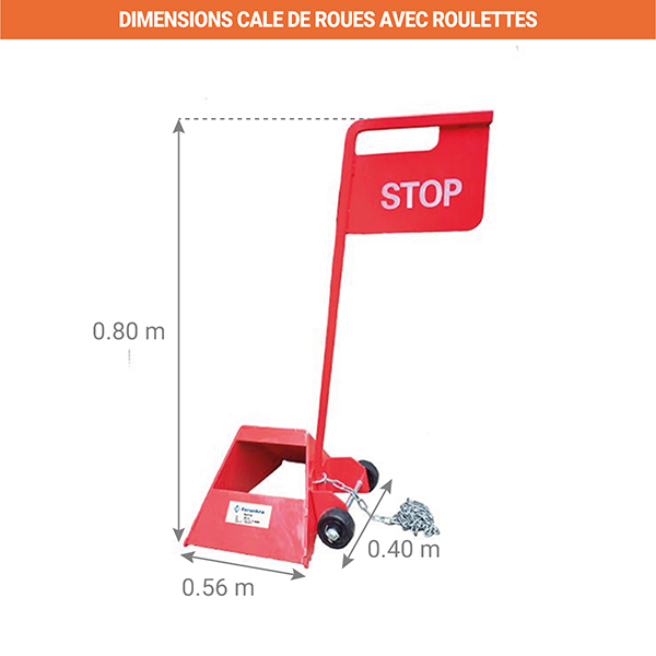 dimensions cale roues camion roulettes