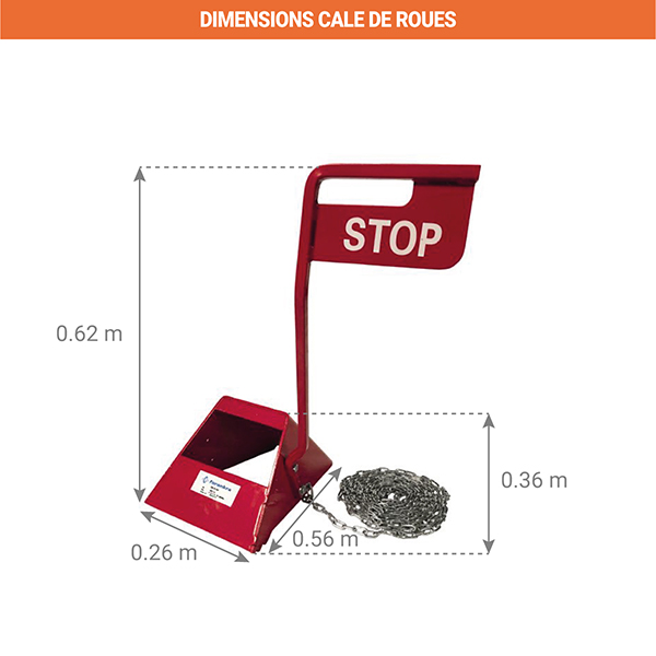dimensions cale roues camion
