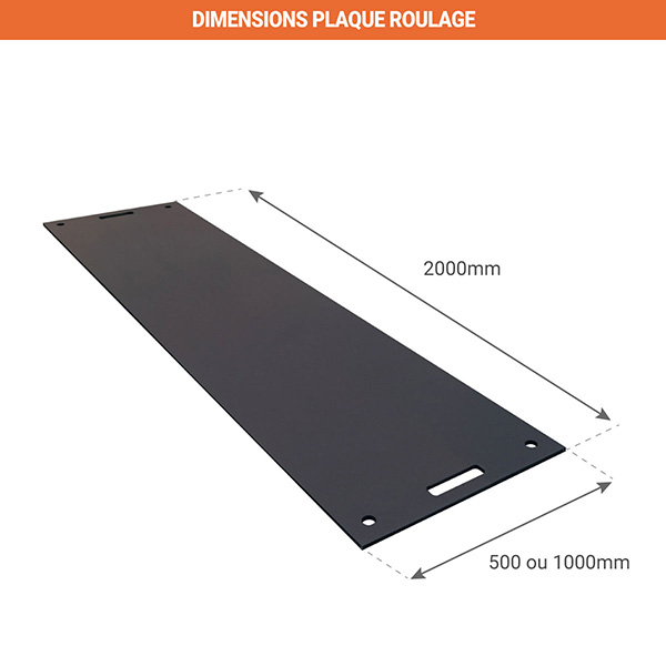 dimensions plaque roulage charge max 40 tonnes