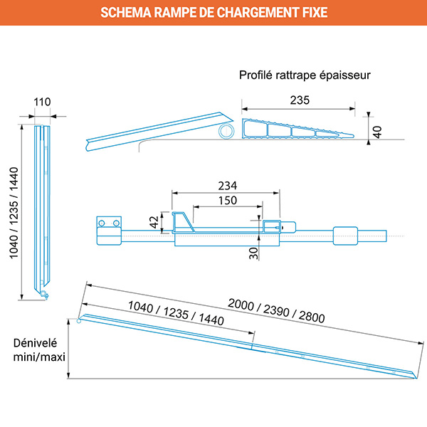 schema charge rampe fixe pliante ras w