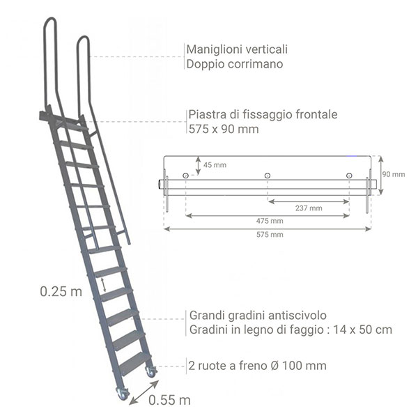 FACAL 9689520 Euro Briko Scala, Media Bk 2, Argento - Foto 4