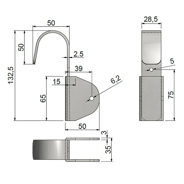 Trade Shop - Set 10 Pezzi Ganci Dorati Per Quadri Quadro Cornici