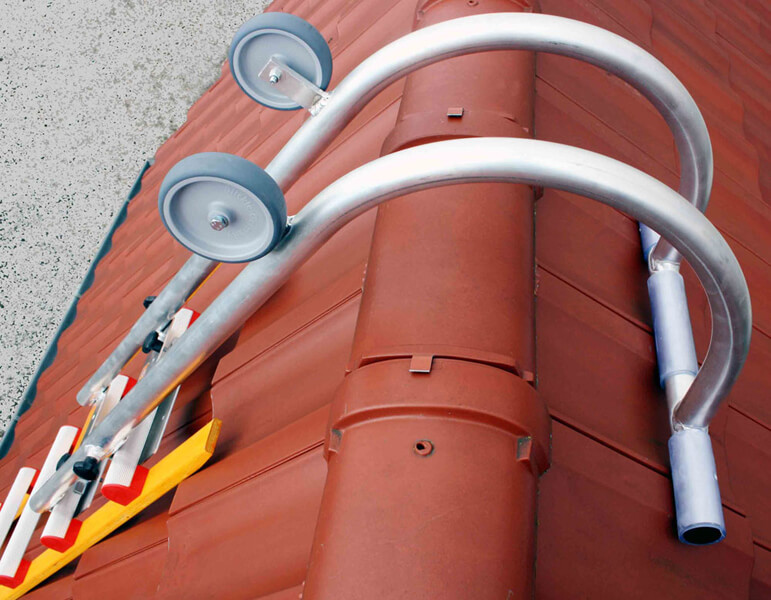 Ganci Per Scale Pesanti, 2 Pezzi - Stabilizzatore In Gomma E Acciaio, Per Sicurezza