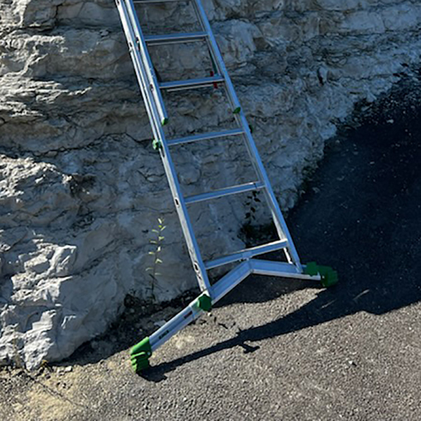 Stabilizzatore Livellatore Per Scale In Alluminio - Attrezzo Antiscivolo Per Scale A Due Piedi E Telescopiche