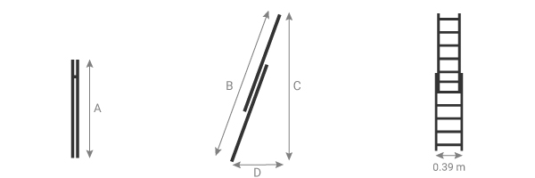 schema della scala per vano scala