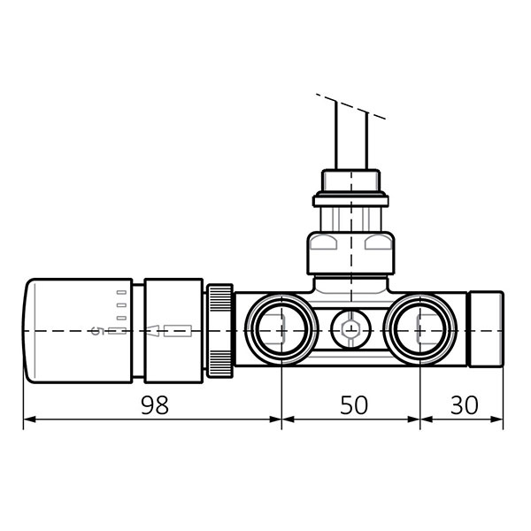dimensioni kit valvola termostatica v2 muro 1