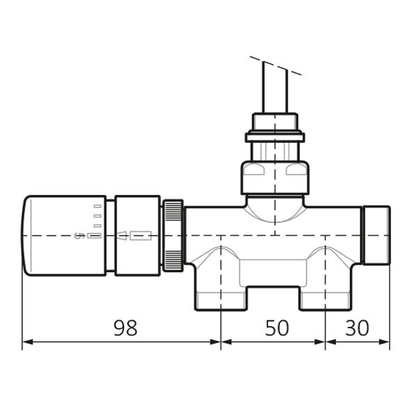 dimensioni kit valvola termostatica v2 pavimento 1