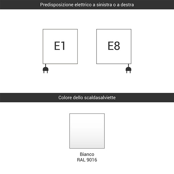 predisposizione e1 e8 bianco