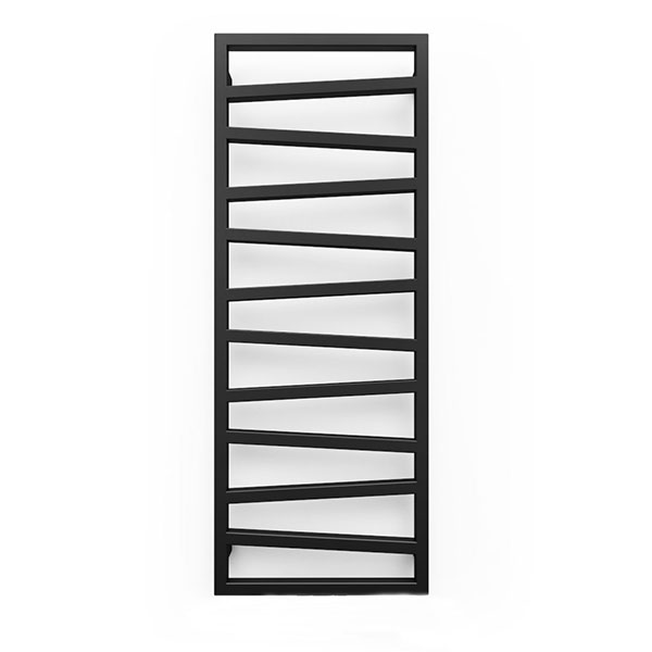 radiateur design noir zigzag fond blanc