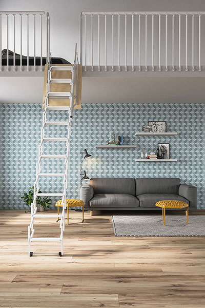 echelle escamotable PALCO A blanc