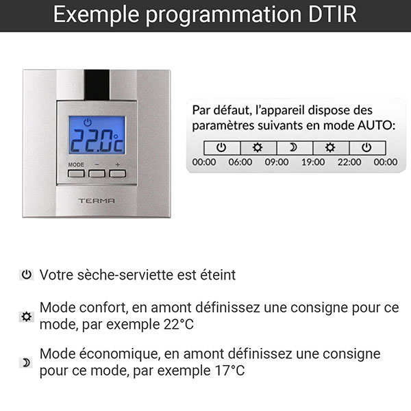 exemple programmation thermostat dtir