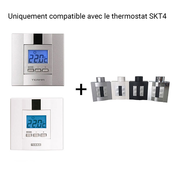 Thermostat d'ambiance programmable journalier blanc
