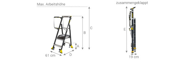 Schema stehleiter STEPPER 414901