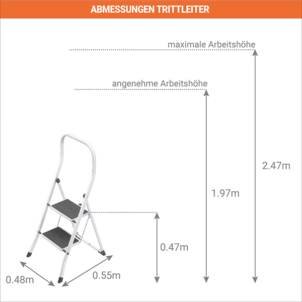 abmessungen Trittleiter 4312
