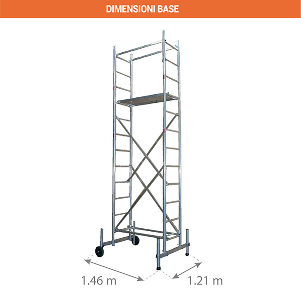 base piedi regolabile