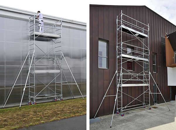 echafaudage roulant ROLLSTAR chantier